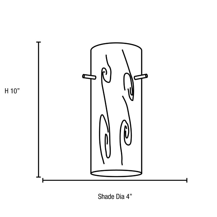 Foto para 100w Cylinder Glass Pendant E-26 A-19 Incandescent Dry Location Oil Rubbed Bronze Red Glass 10"Ø4" (CAN 1.25"Ø5.25")