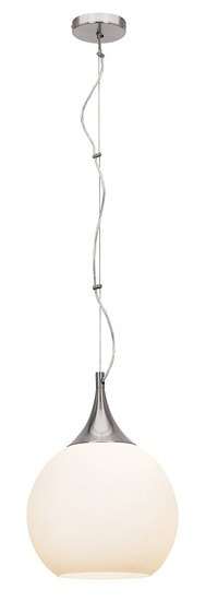 Foto para 100w Manhattan E-26 A-19 Incandescent Dry Location Brushed Steel OPM Cable Pendant