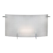 Picture of 100w Oxygen R7s J-118 Halogen Damp Location Chrome Checkered Frosted Wall & Vanity (CAN 8.5"x5.5"x0.4")