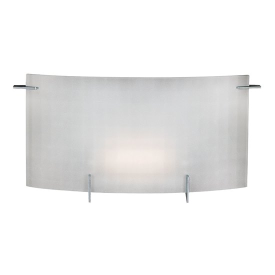 Picture of 100w Oxygen R7s J-118 Halogen Damp Location Chrome Checkered Frosted Wall & Vanity (CAN 8.5"x5.5"x0.4")