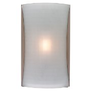 Picture of 100w Radon R7s J-118 Halogen Damp Location Brushed Steel Checkered Frosted Wall Fixture (CAN 14.25"x8.5"x0.75")