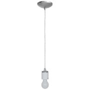 Picture of 100w Sydney E-26 A-19 Incandescent Dry Location Brushed Steel Cord Pendant (CAN 1.25"Ø5.25")