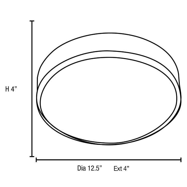 Foto para 120w (2 x 60) Aero E-26 A-19 Incandescent Damp Location Chrome Opal Flush-Mount (CAN 1"Ø10.2")
