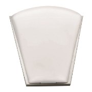 Picture of 120w (2 x 60) Artemis E-12 B-10 Incandescent Dry Location Brushed Steel Opal Wall Sconce (CAN 12.5"x12.2"x0.5")