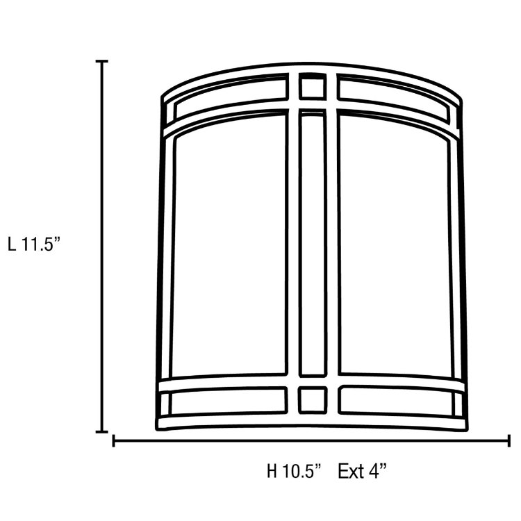 Foto para 120w (2 x 60) Artemis E-26 A-19 Incandescent Dry Location Satin Opal Wall Sconce (CAN 11.4"x10.4"x0.5")
