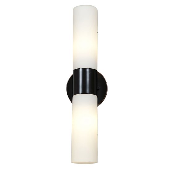 Picture of 120w (2 x 60) Eos E-26 A-19 Incandescent Bronze Opal Wet Location 2 Light Wall Fixture (CAN 0.5"Ø5")