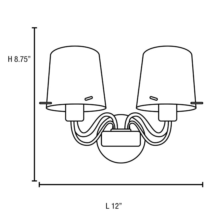 Foto para 120w (2 x 60) Milano G9 G9 Halogen Damp Location Chromed Glass 2Lt wall fixture (CAN 0.9"Ø4.75")