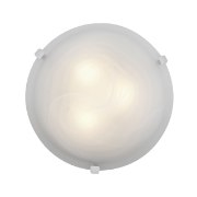 Picture of 120w (2 x 60) Mona E-12 B-10 Incandescent Dry Location White WH Flush-Mount (CAN Ø9.75")