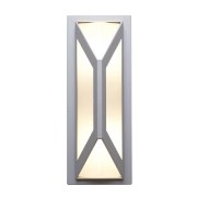 Foto para 120w (2 x 60) Nyami E-26 A-19 Incandescent Satin Frosted Marine Grade Wet Location Wall Fixture (CAN 7"x4.5")