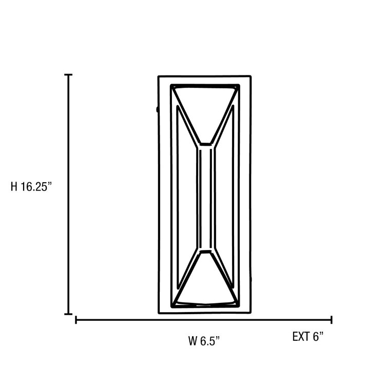 Foto para 120w (2 x 60) Nyami E-26 A-19 Incandescent Satin Frosted Marine Grade Wet Location Wall Fixture (CAN 7"x4.5")