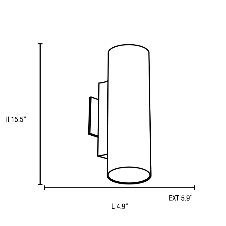 Foto para 120w (2 x 60) Tabo E-12 B-10 Incandescent Damp Location Brushed Steel Opal Wall & Vanity 4.9"x15.5"