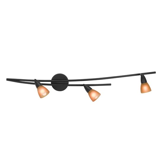 Picture of 120w (3 x 40) Iris G9 G9 Halogen Dry Location Oil Rubbed Bronze Amber Wall Fixture