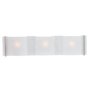 Foto para 120w (3 x 40) Mercury G9 G9 Halogen Dry Location Brushed Steel Frosted Wall & Vanity