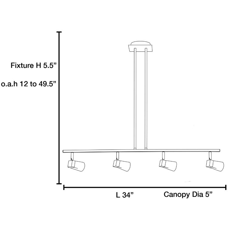 Foto para 120w Ryan G9 G9 Halogen Dry Location Brushed Steel FCL Semi-Flush or Pendant