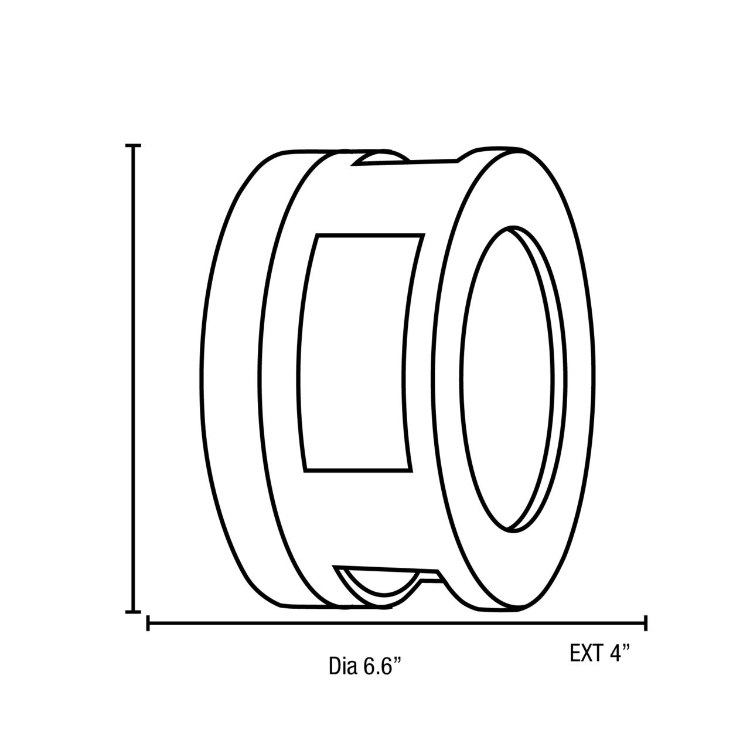 Foto para 13w Nymph GU-24 Spiral Fluorescent Bronze Frosted Marine Grade Wet Location Wall Fixture (CAN 0.4"Ø4.5")