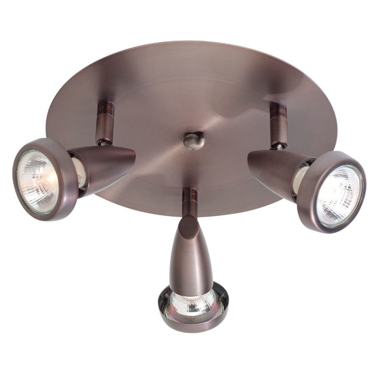 Foto para 150w (3 x 50) Mirage GU-10 MR-16 Halogen Dry Location Bronze Cluster Spot