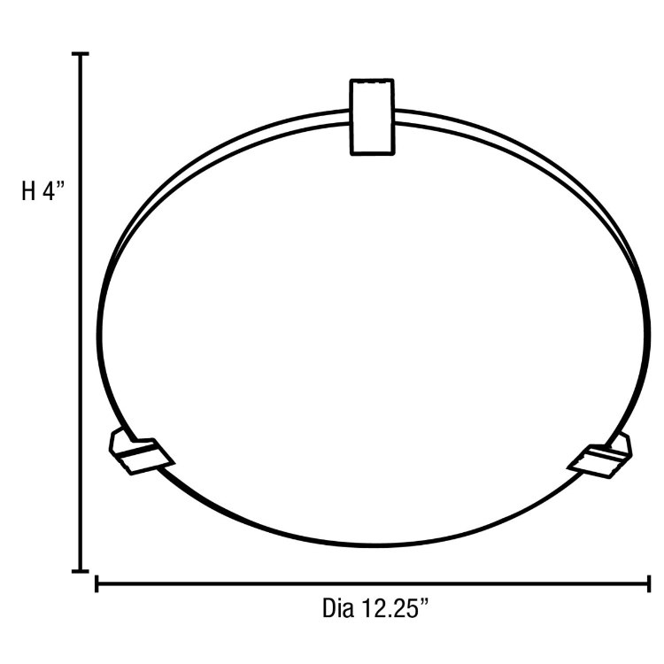 Foto para 150w Cirrus R7s J-118 Halogen Damp Location Satin Frosted Flush-Mount