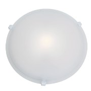 Picture of 150w Nimbus R7s J-118 Halogen Damp Location White Frosted Flush-Mount 5"Ø16"