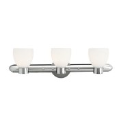 Picture of 180w (3 x 60) Frisco E-26 A-19 Incandescent Damp Location Chrome Opal Wall & Vanity (CAN 26.25"x2"x0.88"Ø4.75")