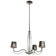 Picture of 180w (3 x 60) Milano G9 G9 Halogen Dry Location Chromed Glass Chandelier (CAN 0.9"Ø5")