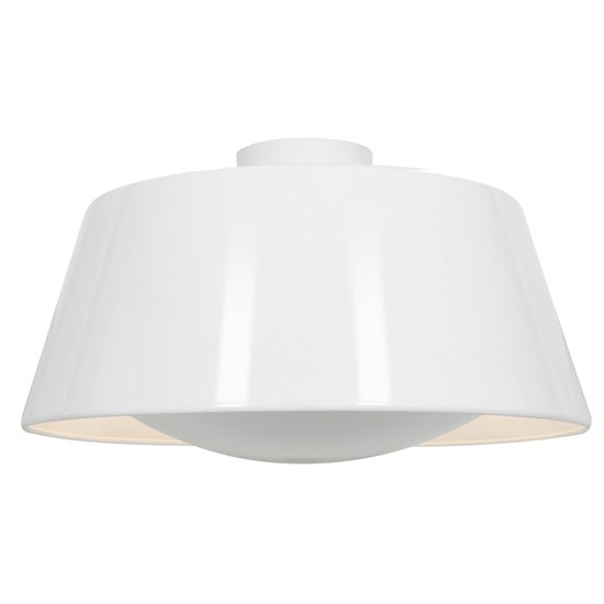 Foto para 180w (3 x 60) SoHo E-26 A-19 Incandescent Dry Location Glossy White Ceiling