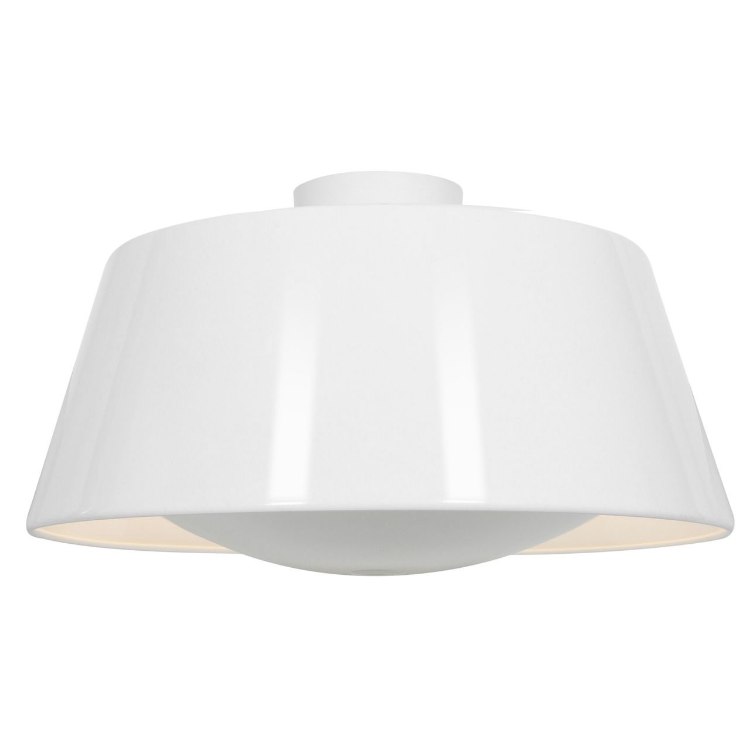 Foto para 180w (3 x 60) SoHo E-26 A-19 Incandescent Dry Location Glossy White Ceiling