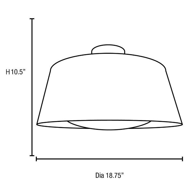 Foto para 180w (3 x 60) SoHo E-26 A-19 Incandescent Dry Location Rice Ceiling