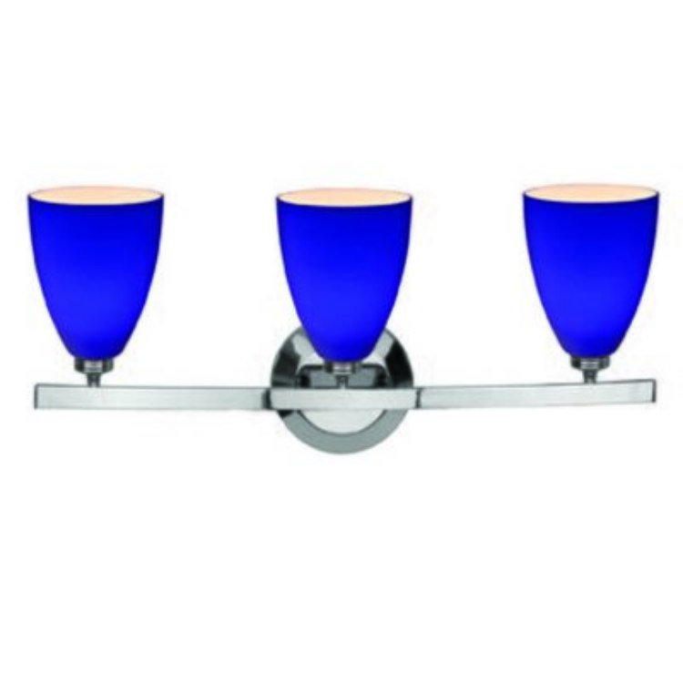 Foto para 180w (3 x 60) Sydney G9 G9 Halogen Dry Location Chrome Cobalt Wall & Vanity