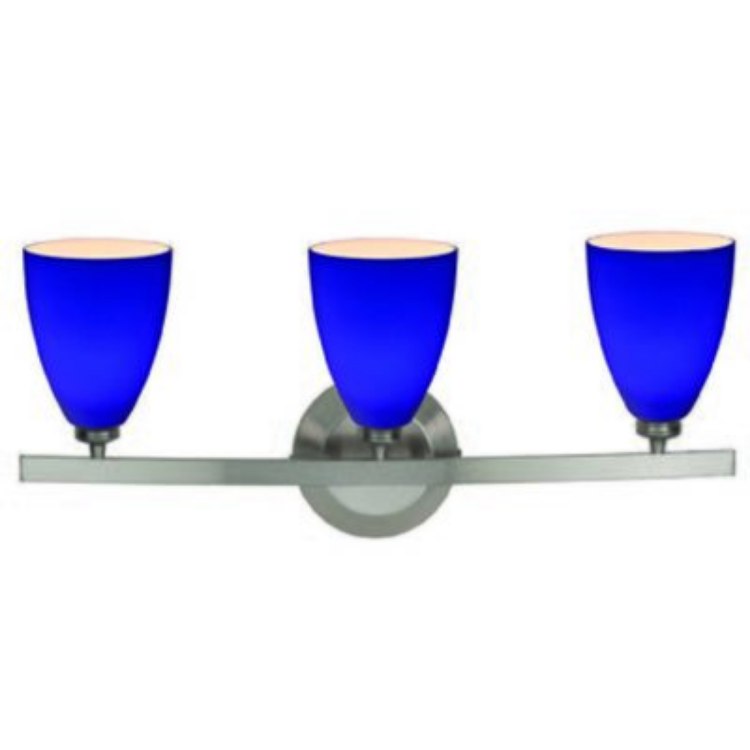 Foto para 180w (3 x 60) Sydney G9 G9 Halogen Dry Location Mat Chrome Cobalt Wall & Vanity