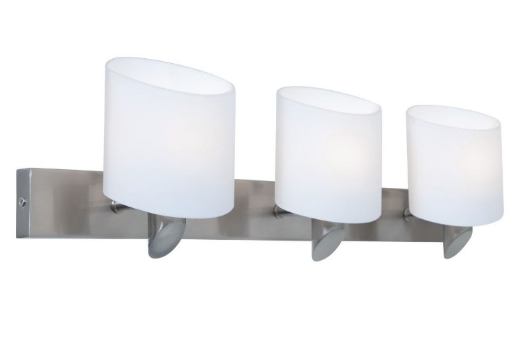 Foto para 180w (3 x 60) Vapor G9 G9 Halogen Damp Location Brushed Steel Opal Wall & Vanity (CAN 20"x2"x0.6")