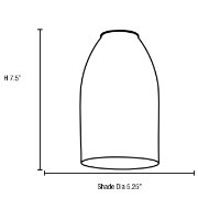 Foto para 18w Bordeaux Glass Pendant GU-24 Spiral Fluorescent Dry Location Brushed Steel Cobalt Glass 7.5"Ø5.25" (CAN 1.25"Ø5.25")