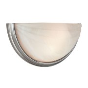 Picture of 18w Crest GU-24 Spiral Fluorescent Dry Location Satin Alabaster Wall Sconce (CAN 6.5"x13"x0.5")