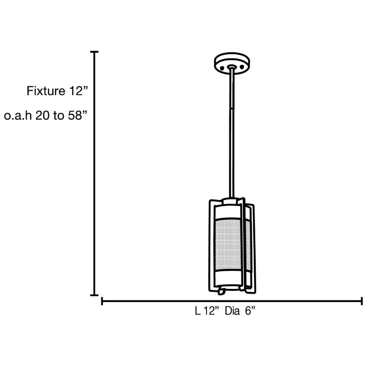 Foto para 18w Iron GU-24 Spiral Fluorescent Dry Location Brushed Steel Opal Pendant (CAN 1"Ø4.6")