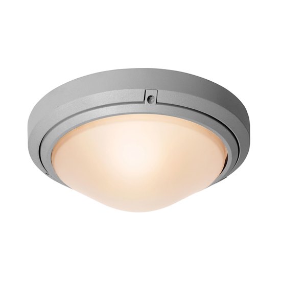 Picture of 18w Oceanus GU-24 Spiral Fluorescent Satin Frosted Marine Grade Wet Location Ceiling or Wall Fixture (CAN 5"x4.6")