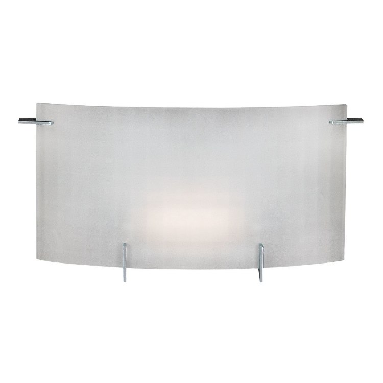 Foto para 18w Oxygen G24q-2 Quad Fluorescent Damp Location Chrome Checkered Frosted Wall & Vanity (CAN 8.5"x5.5"x0.88")