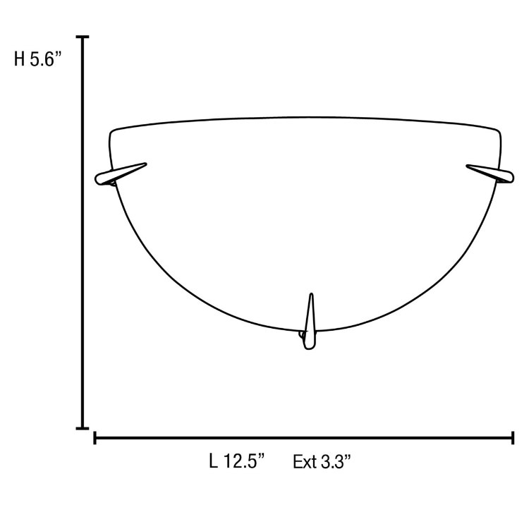 Foto para 18w Zenon GU-24 Spiral Fluorescent Dry Location Brushed Steel Opal Wall Sconce (CAN 7.5"x3.5"x1.5")