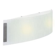 Picture of 200w (2 x 100) Neon R7s J-118 Halogen Damp Location Brushed Steel LFR Wall & Vanity (CAN 19.25"x5.4"x1.4")