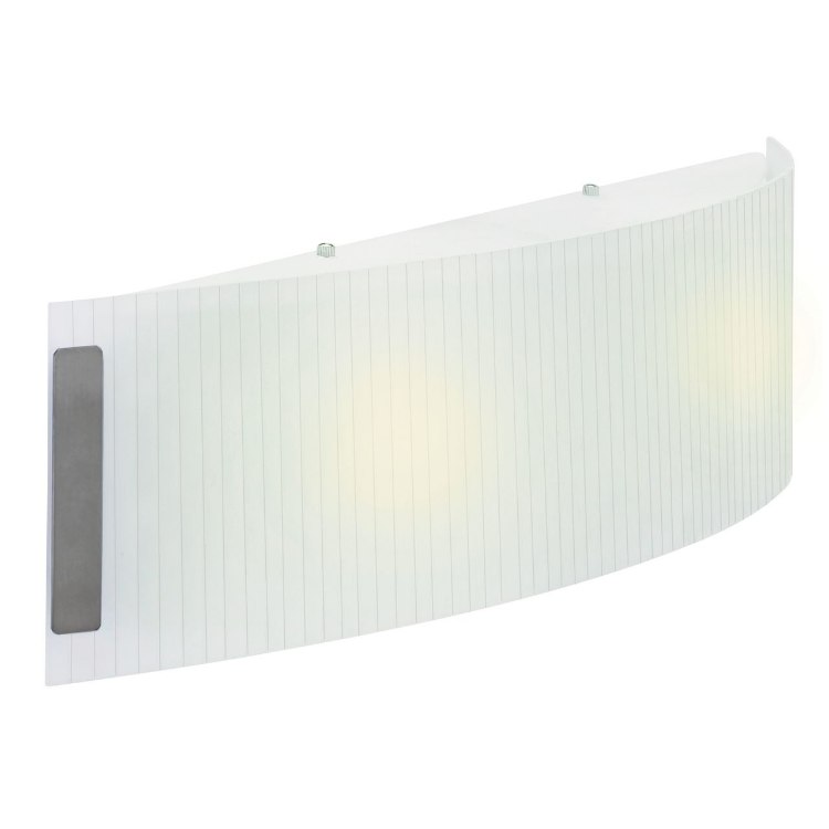 Foto para 200w (2 x 100) Neon R7s J-118 Halogen Damp Location Brushed Steel LFR Wall & Vanity (CAN 19.25"x5.4"x1.4")