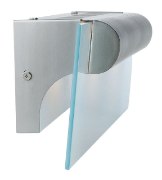 Foto para 200w (2 x 100) Roto R7s J-118 Halogen Dry Location Satin Chrome Frosted Wall & Vanity (CAN 18"x4.25"x1.1")