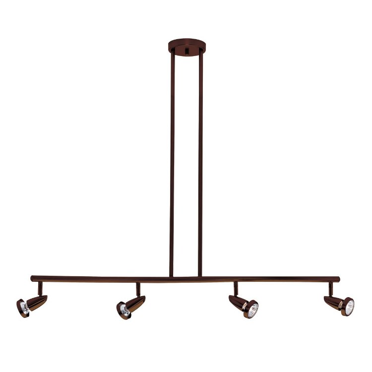 Foto para 200w (4 x 50) Mirage GU-10 MR-16 Halogen Dry Location Bronze Semi-Flush or Pendant (CAN 1"Ø4.25")