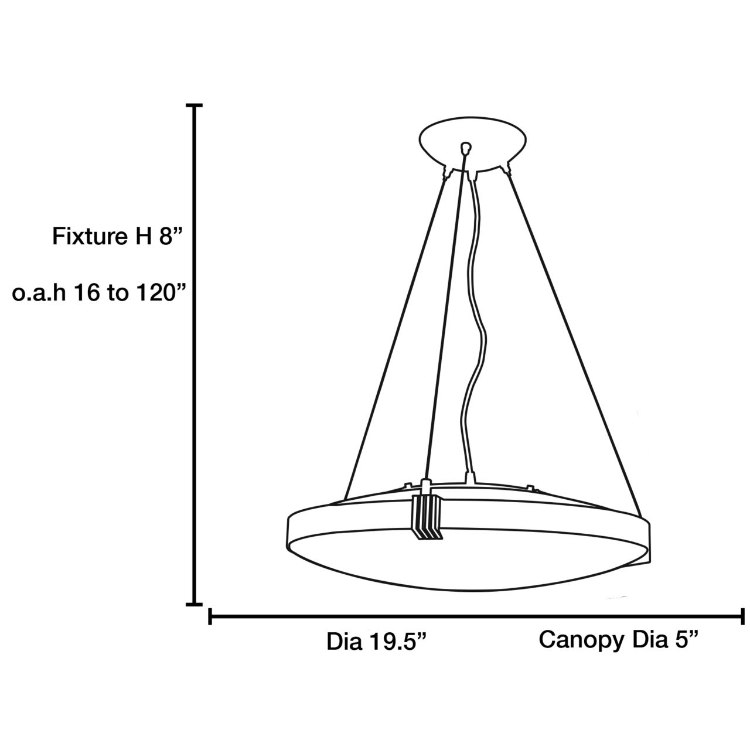 Foto para 200w Luna R7s J-118 Halogen Dry Location Brushed Steel Opal Semi-Flush or Pendant
