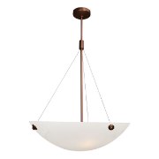 Picture of 240w (4 x 60) Noya E-26 A-19 Incandescent Dry Location Bronze White Cable Pendant 35"x28"Ø24" (CAN 1.25"Ø5.25")