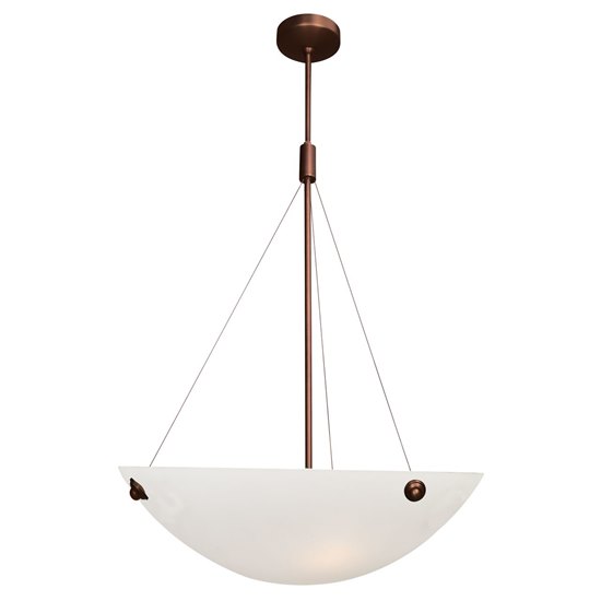 Picture of 240w (4 x 60) Noya E-26 A-19 Incandescent Dry Location Bronze White Cable Pendant 35"x28"Ø18" (CAN 1.25"Ø5.25")