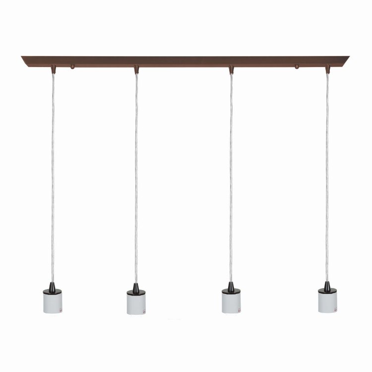 Foto para 240w (4 x 60) Quadra E-26 A-19 Incandescent Dry Location Oil Rubbed Bronze Bar Pendant Assembly