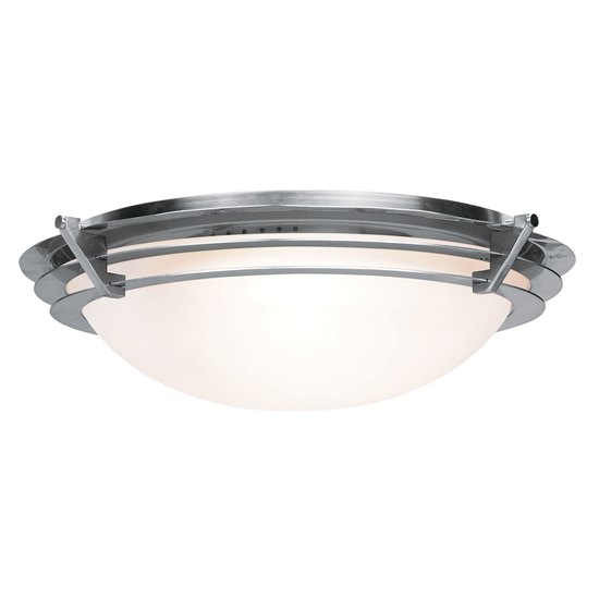 Picture of 75w Saturn G9 G9 Halogen Damp Location Brushed Steel Frosted Flush-Mount (CAN 0.6"Ø5")