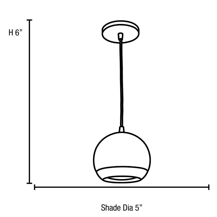 Foto para 50w Retro GU-10 PAR-36 ESD 111 Halogen Dry Location Bronze Ball Pendant (CAN 0.9"Ø4.5")