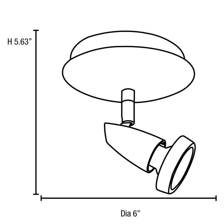 Foto para 50w Mirage GU-10 MR-16 Halogen Dry Location Bronze Swivel Spot (CAN 1")