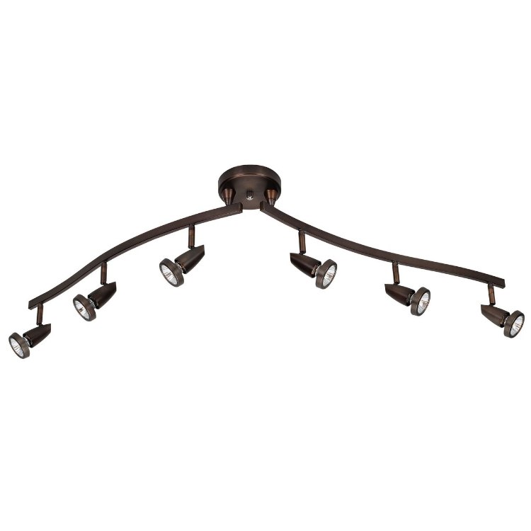 Foto para 300w (6 x 50) Mirage GU-10 MR-16 Halogen Dry Location Bronze Semi-Flushwith articulating arms (CAN 1"Ø4.25")
