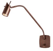 Foto para 35w Odyssey GU-10 MR-16 Halogen Dry Location Bronze Wall Mounted Task Lamp with on/off switch (CAN 4.9"x4.9"x0.75")