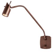 Picture of 35w Odyssey GU-10 MR-16 Halogen Dry Location Bronze Wall Mounted Task Lamp with on/off switch (CAN 4.9"x4.9"x0.75")